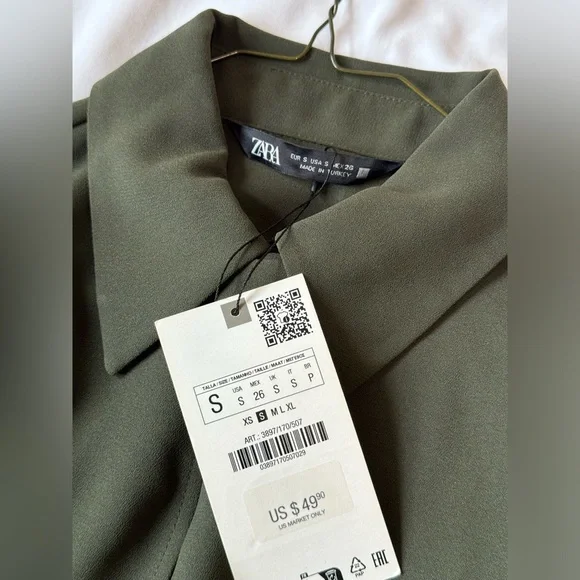 Zara Women’s Green dress, size S - Picture 3 of 4